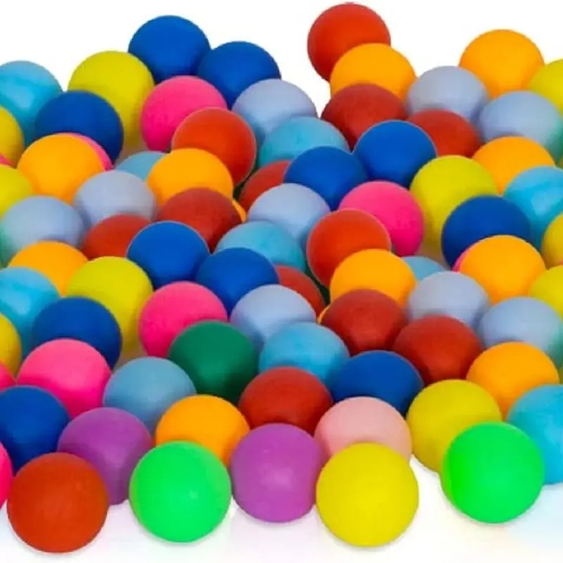 Colored Ping Pong Balls: 50 Pack 40mm 2.4g Entertainment Table Tennis Balls Mixed Colors for Game and Advertising 1