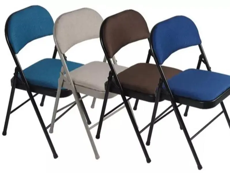 Fabric Folding Dining Chair Foldable Meeting Room Home Office Chairs
