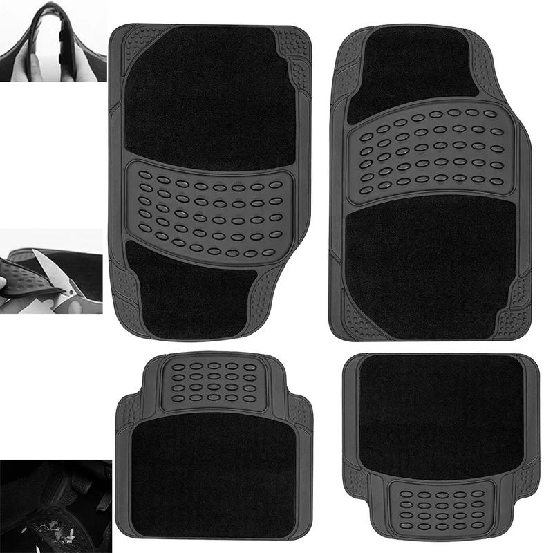 Car mats Floor Mat Liner Universal Non Slip Heavy Duty Rubber Waterproof UKED 0
