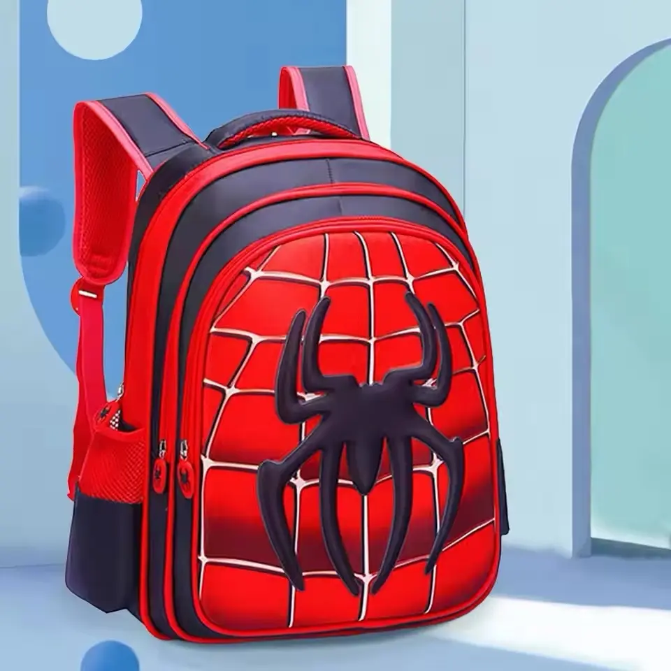 3D Dimension Spiderman Backpack for Boys - Lightweight School Bag Gift