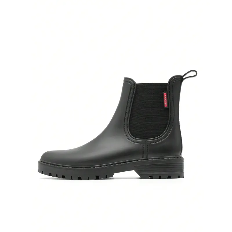 Women Rain Shoes, Fashionable Short Chelsea Slip-Resistant Rain Boots, Waterproof Jelly Booties, All-Match Overshoes 2