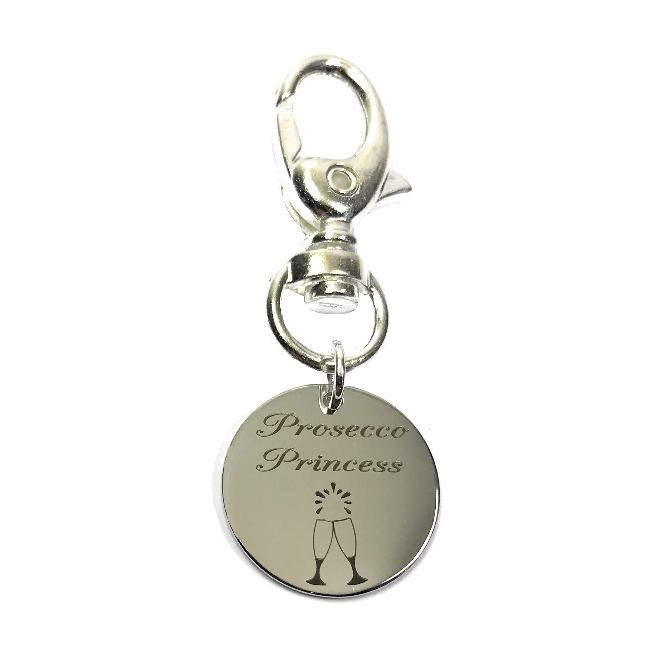 Libby's Market Place Prosecco Princess Charm Keyring