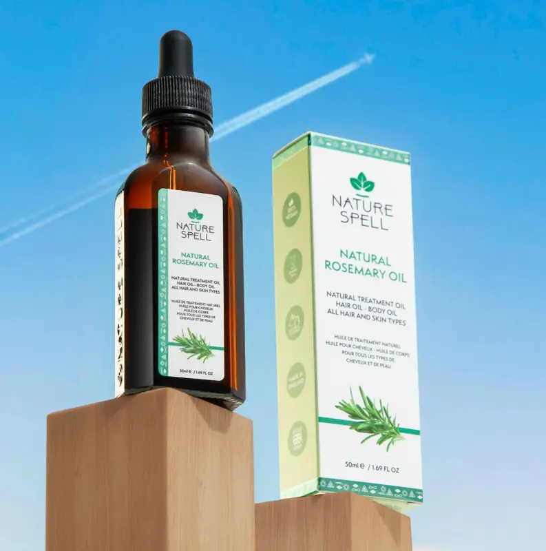 Nature Spell Natural Rosemary Travel Size Oil 50ml 1