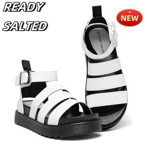 Ready Salted Women's sandals - Summer women's sandals Thick heel sandals Wide soft soled sandals 3-8 sizes walking travel does not hurt the feet summer ladies wardrobe essential Shoe pu Girl