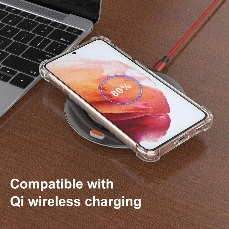 Bumper Case Shockproof Protective Clear Back Phone Protection Cover for Samsung Galaxy S24 Ultra, S24 Plus, S24, S24 FE, S23 Ultra, S23 Plus, S23, S22 Ultra, S22 Plus, S22, S21 Ultra, S21 Plus, S21, S21 FE, S20 FE, S20 Plus 7