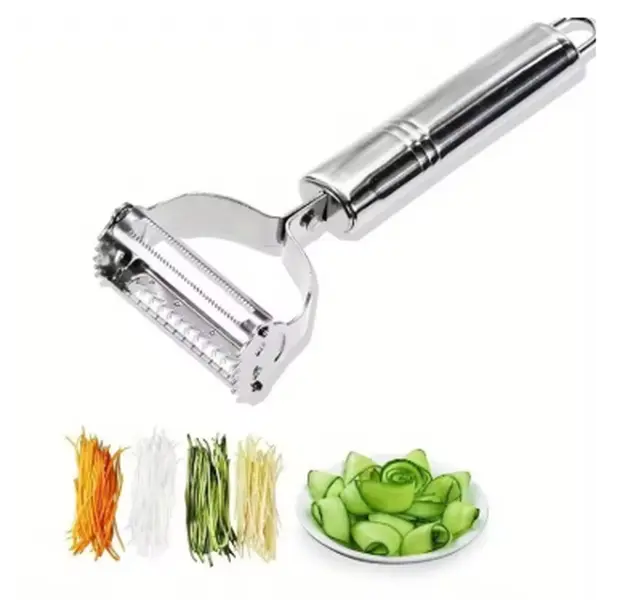 Kitchen Vegetable Peeler Stainless Steel Melon Planer Double-Head Peeler Household Multiple-Function Fruit And Vegetable Peeler