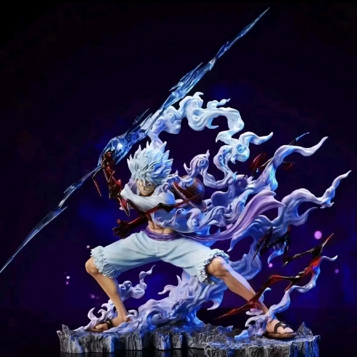 One Piece Sun God Gear 5 Nika Luffy PVC Figure Home Decor - Thunderbolt Monkey D Luffy Model