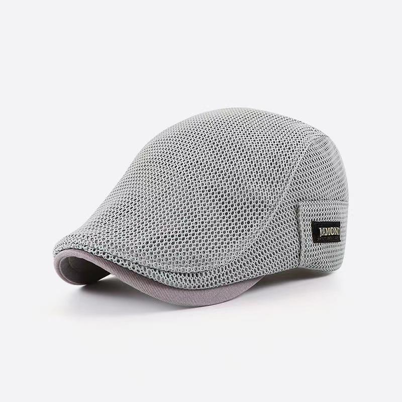 [Durable Weave] Breathable Mesh Beret for Men and Women - Lightweight, Sun Protection, Solid Color, Polyester, Ideal for Easter 7
