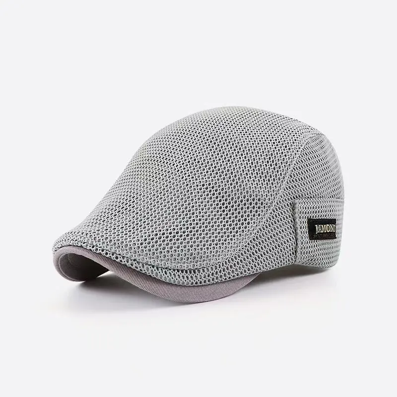 [Durable Weave] Breathable Mesh Beret for Men and Women - Lightweight, Sun Protection, Solid Color, Polyester, Ideal for Easter 7
