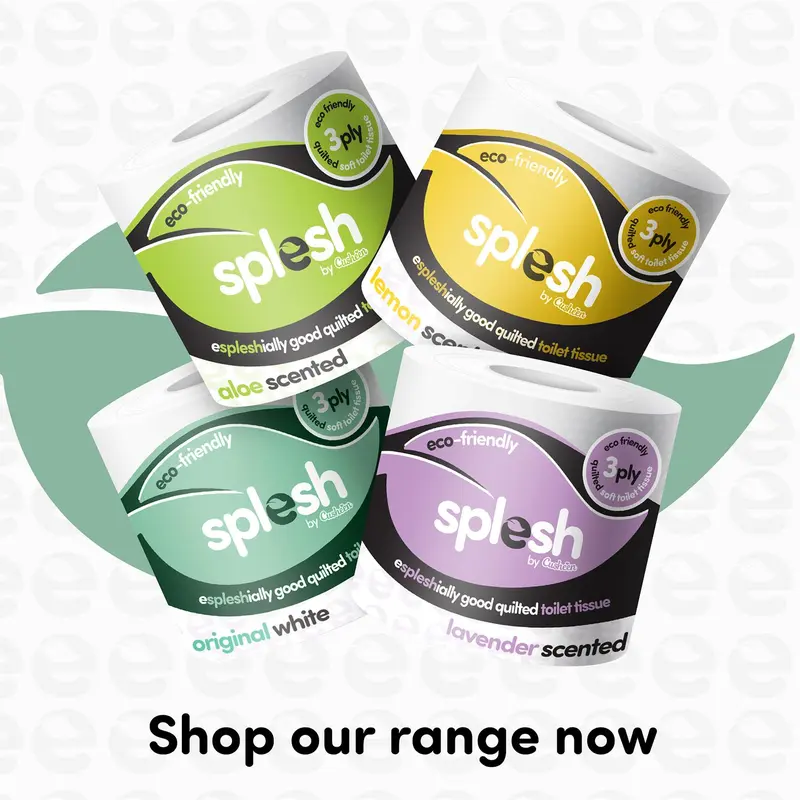 Splesh by Cusheen Quilted Luxury White 3 Ply Soft Toilet Tissue Paper 72 Rolls 5