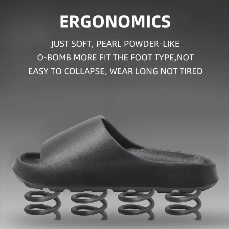 Unisex soft slippers, comfortable indoor/outdoor slippers sandals, non-slip textured design, fashion footwear 8