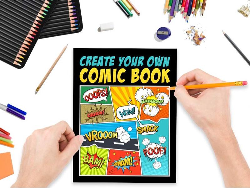 Create Your Own Comic Book Paperback - Premium Matte Finish Cover Design 2
