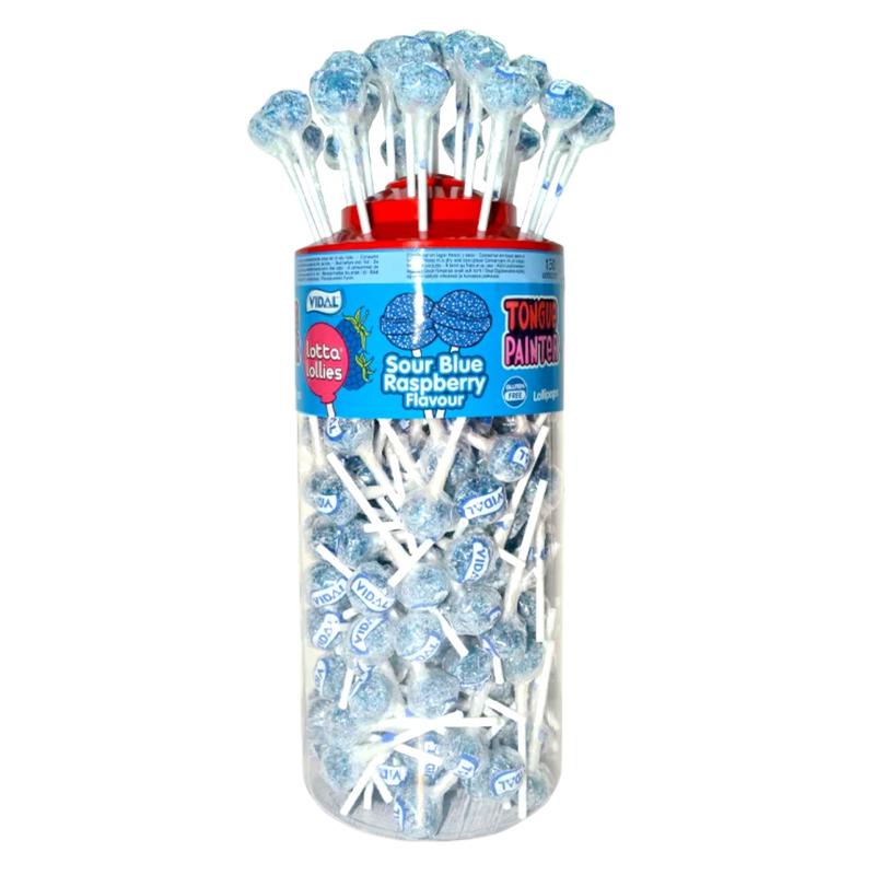 Product Introduction of Vidal Sour Blue Raspberry Lollies Tongue Painter (150PCS) 1