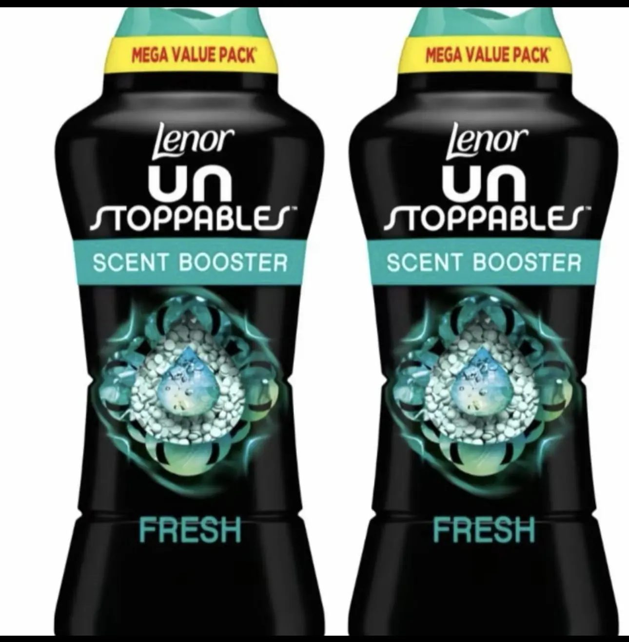 Lenor-Unstoppables In-Wash Laundry Scent Booster Beads, 570g, (Pack of 2) Fragrance Household Burst Detergent