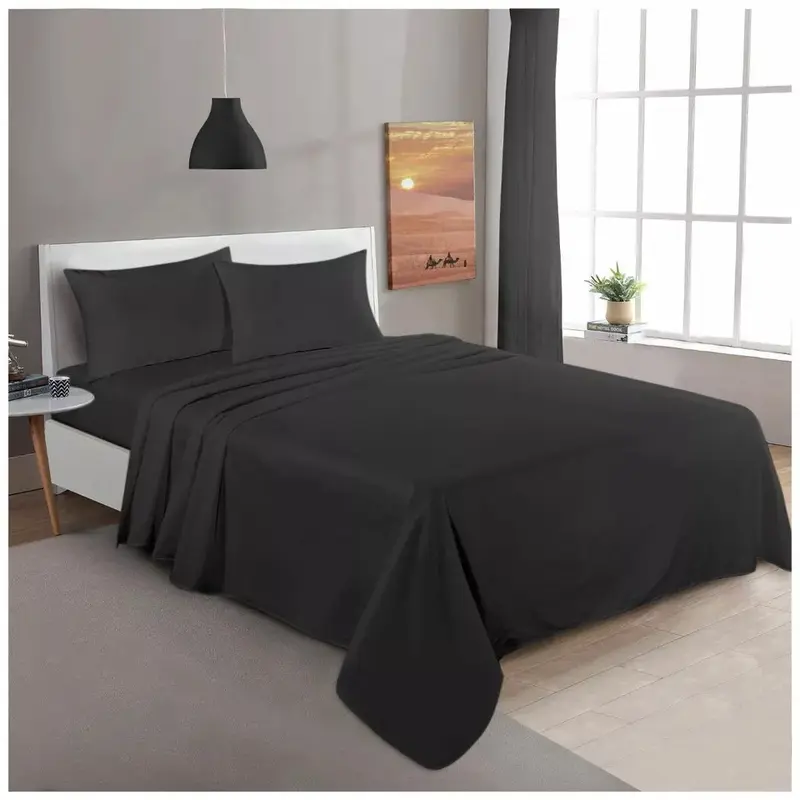 Flannelette Flat Bed Sheets 100% Brushed Cotton Thermal Flannel Sheet 1