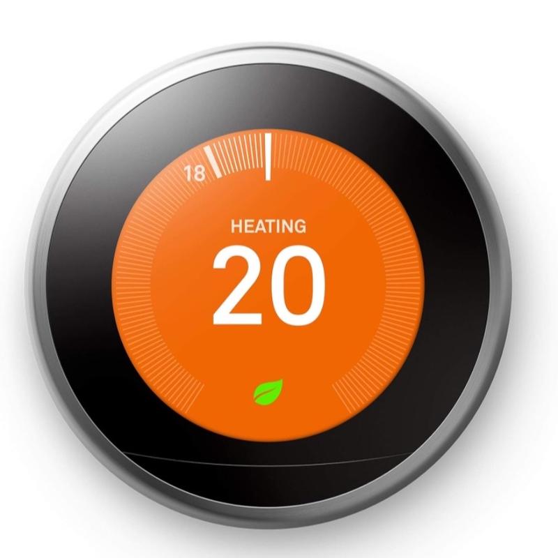 Google Nest Learning Thermostat 3rd Generation, Stainless Steel - Smart Thermostat - A Brighter Way To Save Energy 0