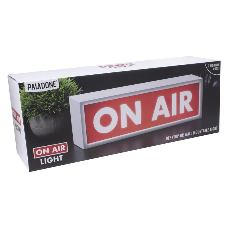 ON AIR Light Sign, LED Light for Recording Vloggers, Streaming Studio Room Decor, Cool Light for Bedroom, Battery Operated | Paladone table  lamp room  light desk  light 5