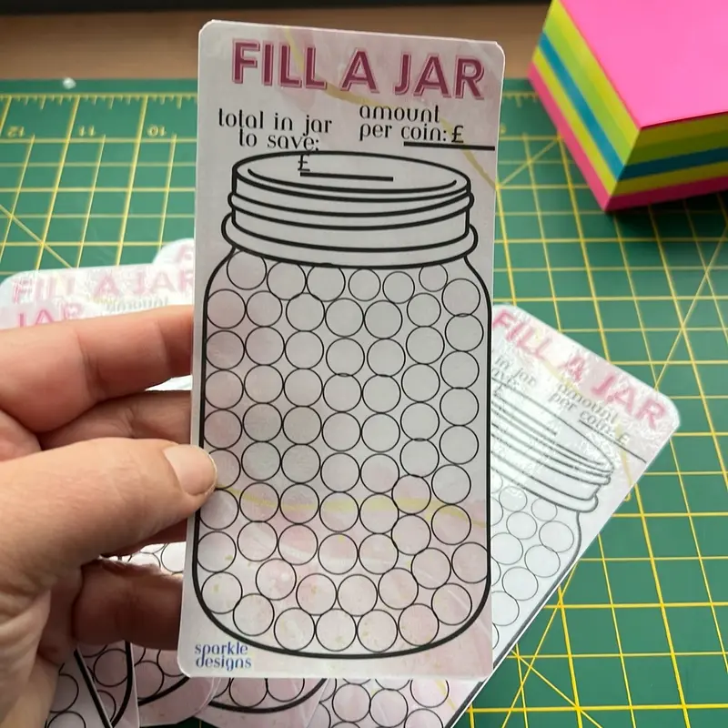 Fill a jar saving tracker -new style 0