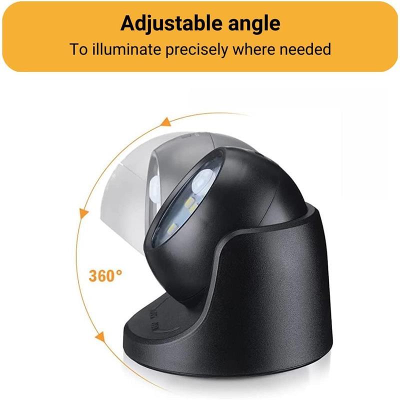 Proxinova LED Security Lights Motion Sensor PIR, Bright LED Floodlight 150 Lumens, Wireless Motion Sensor Lights Outdoor, Outdoor Lights Battery Powered, Battery Powered Outdoor Lights, 360° Rotation 3