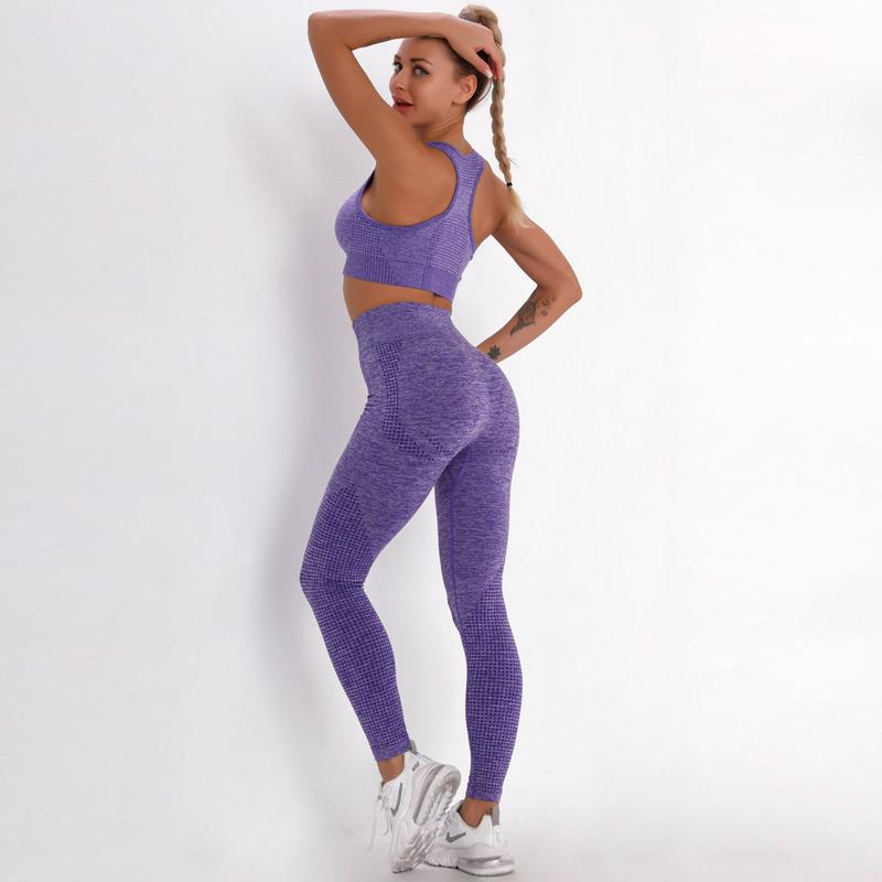 Seamless knitted yoga workout clothing 5