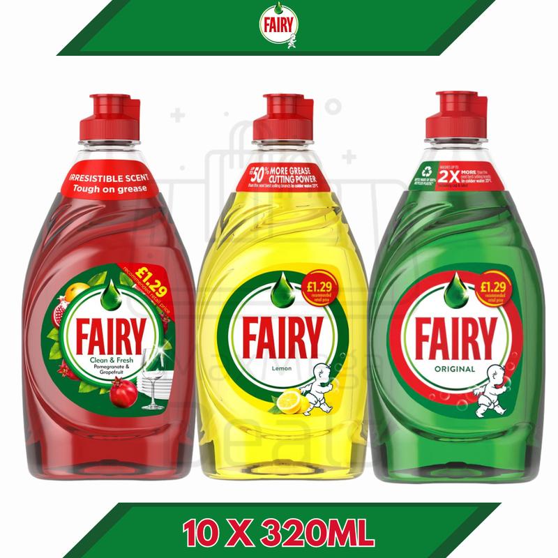 Fairy Washing Liquid All Variety 10 X 320ML Bulk Pack 4