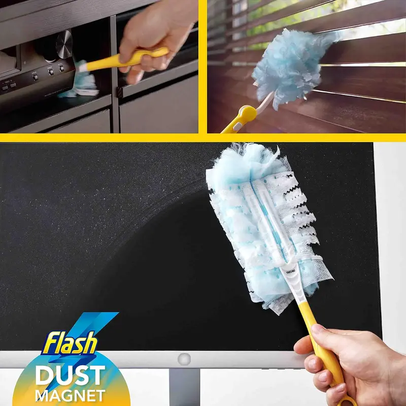Flash Duster Mrs Hinch Cosy Season Dust Magnet Refills, Fluffy Dusters Refills, 9 Dusters, Effective on 100% of Dust, Dust Magnet 3