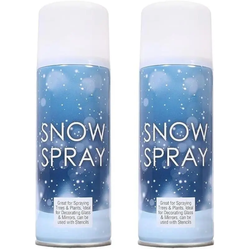 Quebec Artificial Snow Spray Set of 2 Cans – Ideal For Decorating Christmas Trees, Windows, Glasses, Wreaths Or Simply Having Fun With The Friends - Unleash Winter Magic In Any Season – (85 Ml Can) Tapestry Gifts Decorative Fruit 6