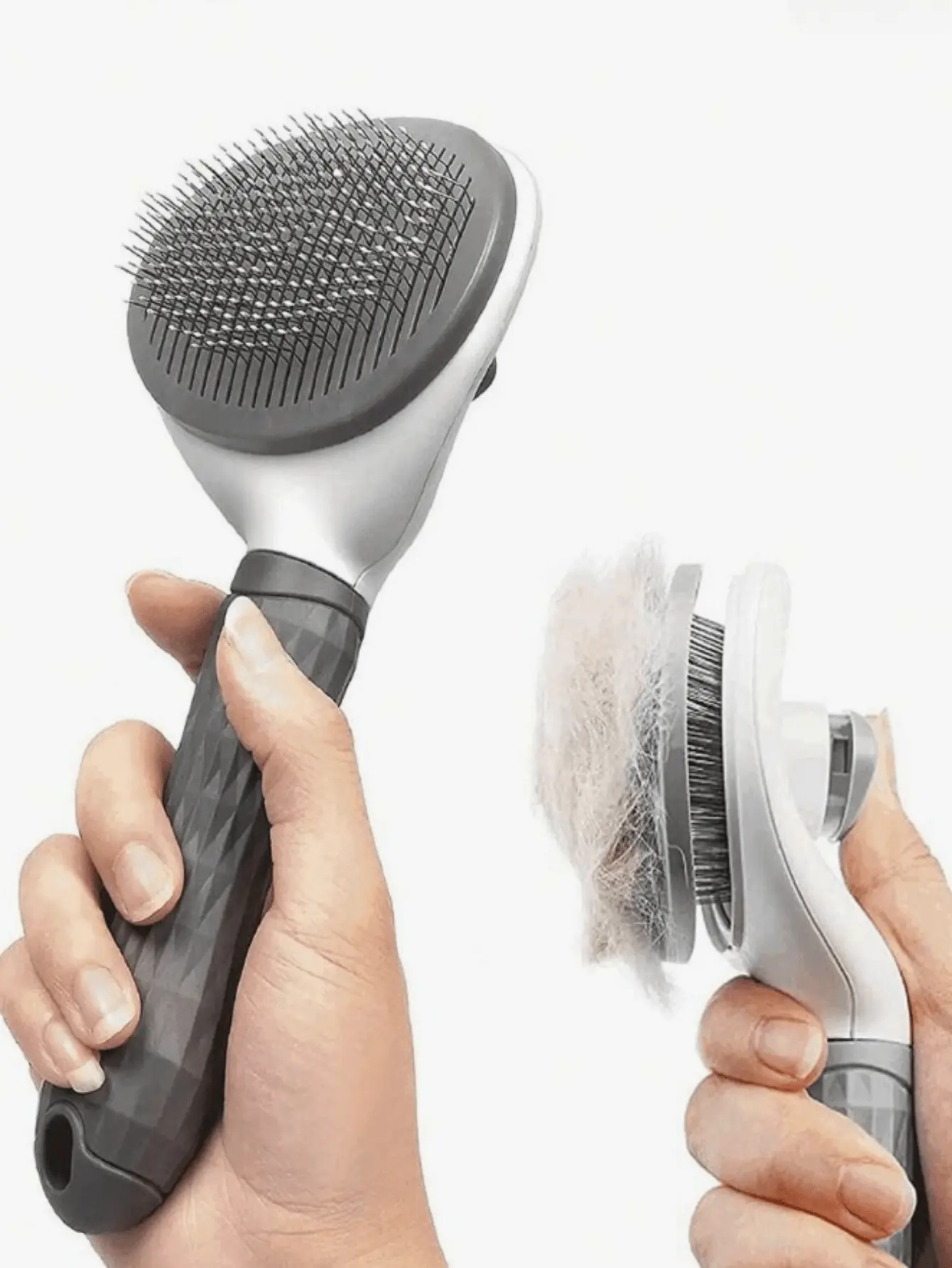 Automatic Hair Cleaning Cat Brush Dog Brush, Cat Grooming Brush, Slicker Dog Brushes for Grooming, Dog Brushes for Shedding Tool for Dogs, Cat Hair Remover Cat Grooming Brush, Cat Brush for Short/Long Haired Cats