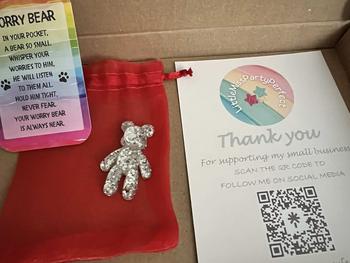 Product Review of Worry Bear Keepsake Bear, Anxiety, Mental Health - Gift Present Ideas from L**e l**y g**m 1