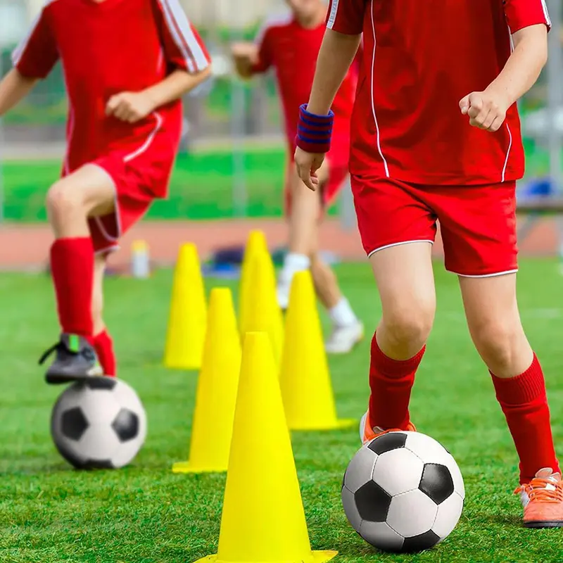 12X Sports Marker Plastic Cones Agility Football Pitch Training Fitness Exercise 7