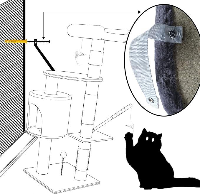 Cat Tree Tower, Cat Tree for Indoor Cats, Cat Condo with Sisal Scratching Post, Multi Level Cat Climbing Frame Indoors, Top Perch, Cat Activity Tree, Cat Furniture Activity Center 4
