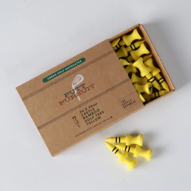 Bamboo Golf Tees 35mm | Green Castle Tees 1