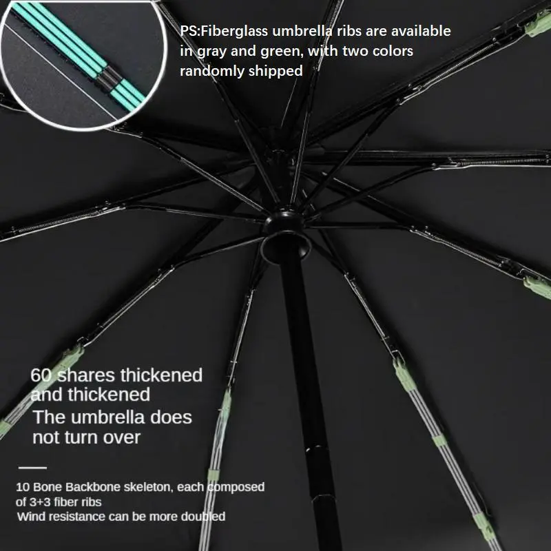 Automatic Windproof Folding Umbrella – Reinforced & Compact for Outdoor Travel [Fast UK Delivery] Lightweight 4
