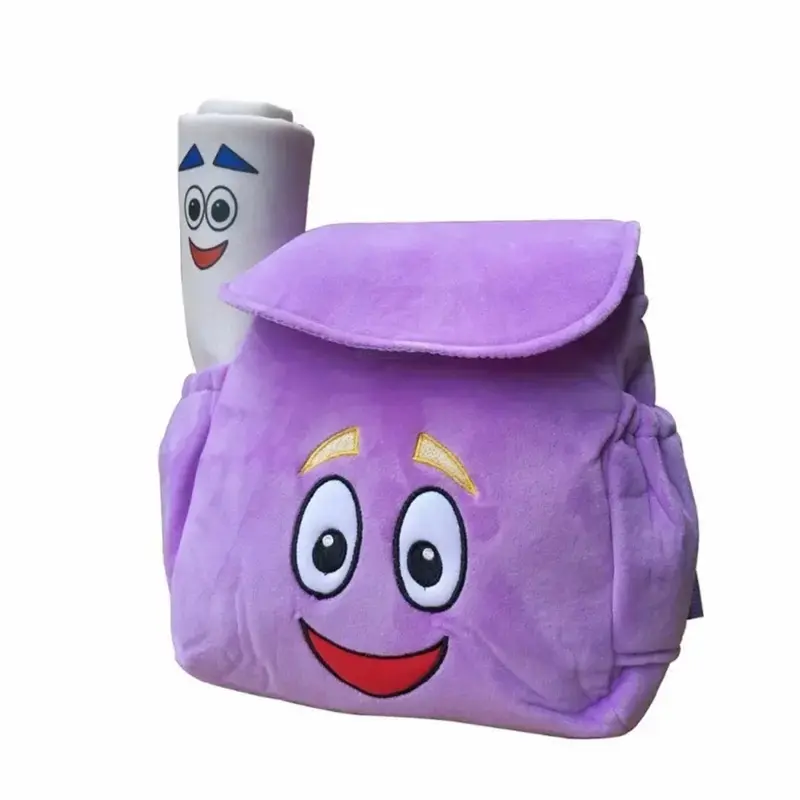 1pcs Dora Explorer Backpack Rescue Bag with Map,Pre-Kindergarten Toys Purple Xmas Girls Back to School Gifts 0