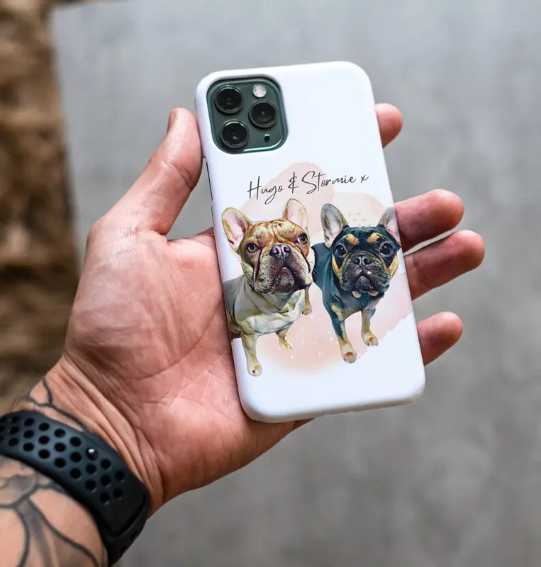 Personalised Custom Pet/ Dog/ Cat/ Horse Phone Cover Case Iphone 11/12/13/14/Pro Phone Case 3