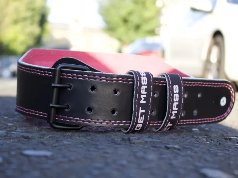GET MASS Weightlifting Belt- Candy Black - Perfect For any Fitness, Gym, Powerlifting or Bodybuilding Workout. 1