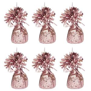 Baby Pink Foil Balloon Weights - Pack of 6