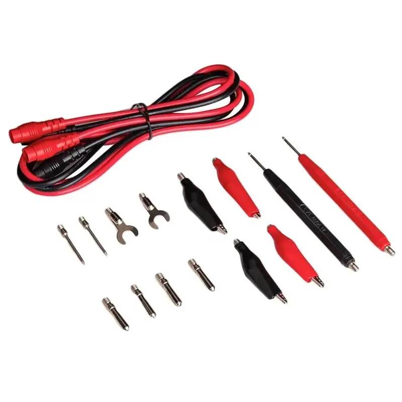 🌙[2-3 days delivery]🌙Essential 16 - Piece Digital Multimeter Probe Kit for UK Users: Alligator Clips & Needle Tips Included 3