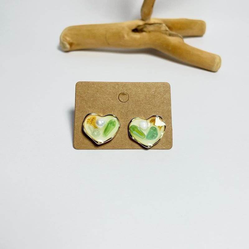 Product Introduction of Folréa's Heart- Stone Earringsgs for Women 0