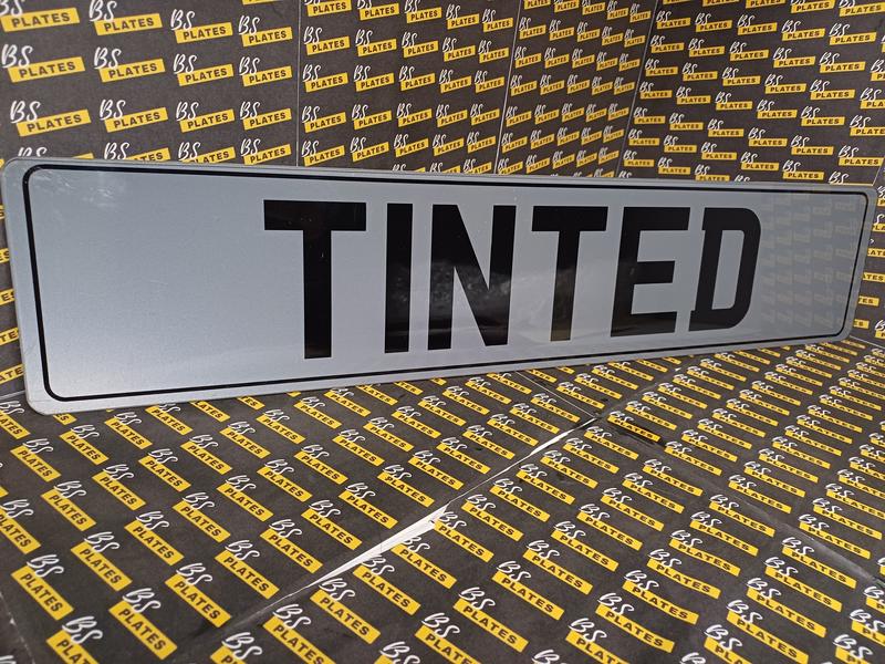 Black Tinted Show Plate Sign | Custom Name Wall Art | Vehicle 2