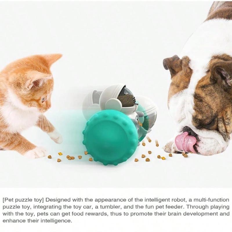 Dog Treat Leaking Toy For Small Big Dogs Tumbler Interactive Toys Puppy Cat Slow Food Feeder Dispenser IQ Training Accessories 6