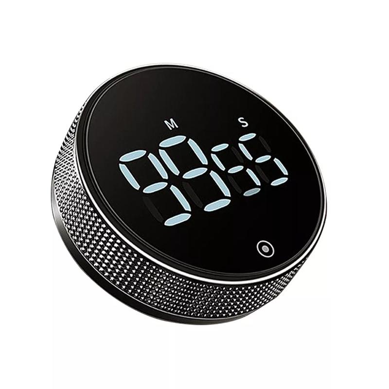 LED Digital Magnetic Countdown Alarm Clock Study Stopwatch Kitchen Timer Cooking Metal Set Utensils 6