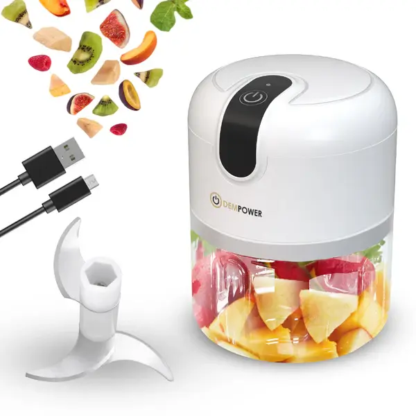 Rechargeable Mini Hand Rondo with Steel Blade 300 ML
