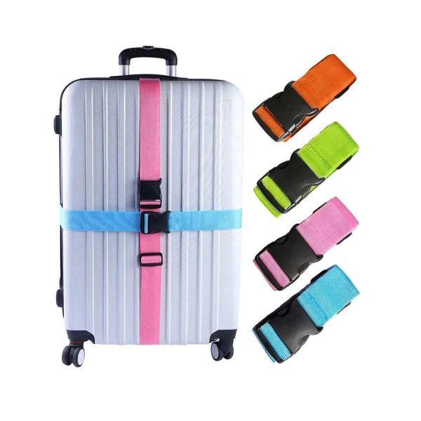 Luggage Belt Baggage Straps Adjustable Strong Extra Safety Travel Suitcase Tie - Heavy-duty Luggage Belt, Baggage Protection, Elastic Luggage Strap 4