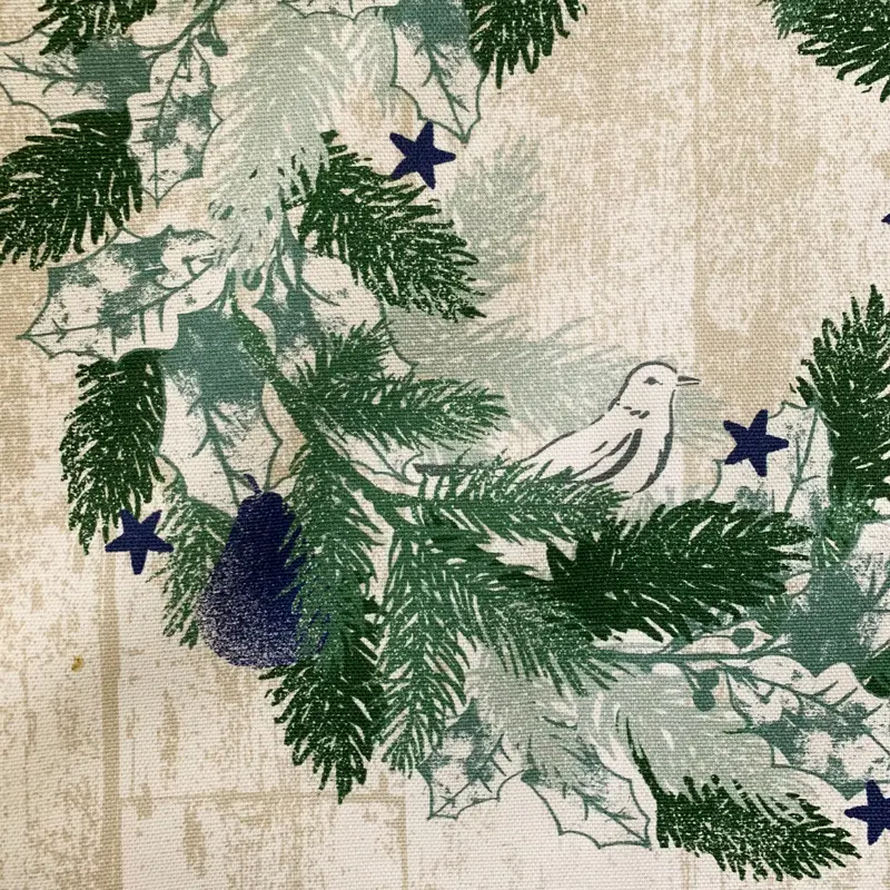 Crisp & Dene Christmas Circle Wreath Tea Towel 2