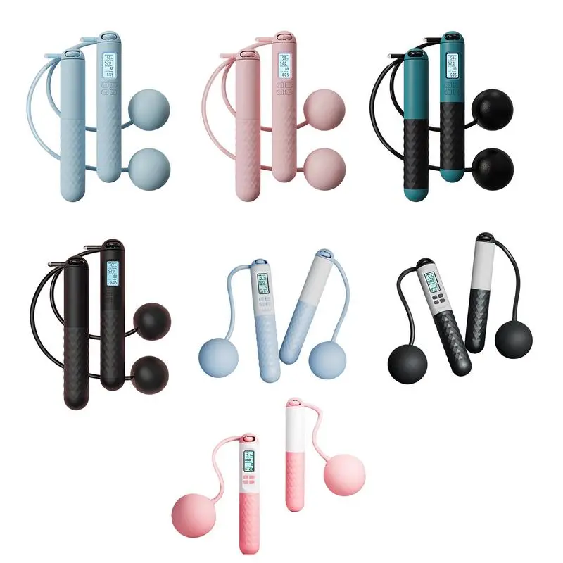 Smart Cordless Counting Skipping Rope Fitness Ropeless Jump Rope With Counter Weighted Skipping Rope For Fitness Accessories 5