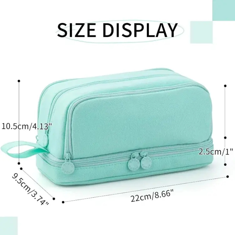 Large Capacity Kawaii Pencil Case - Aesthetic Pencil Pouch for School, Gift Supp 4