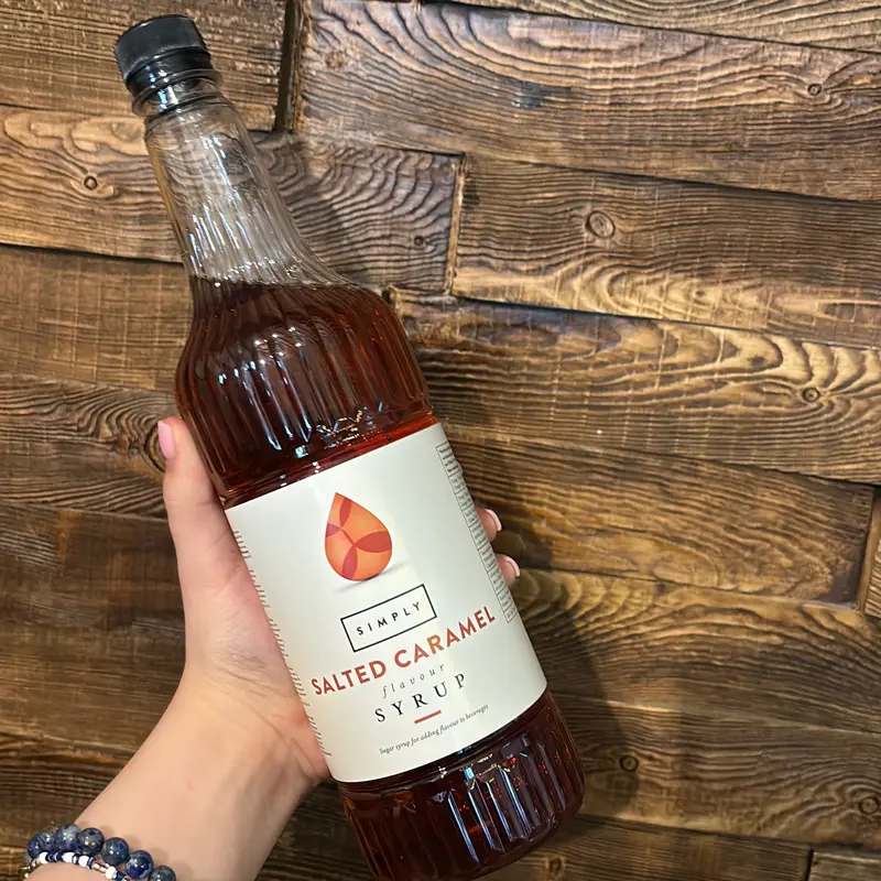 Simply Salted Caramel Flavour Syrup 1