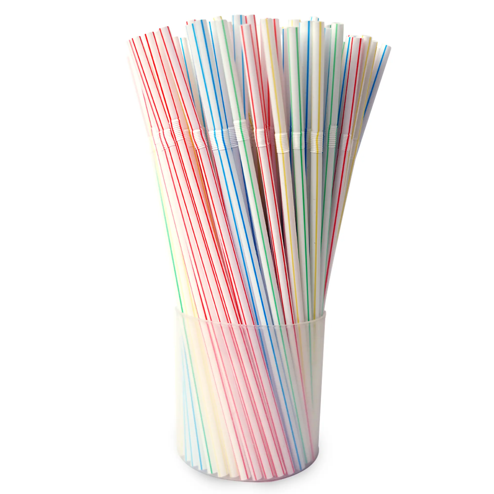 Disposable Plastic Straws 1200pcs – 5mm Thick, 210mm Long Reusable Drinking Straws, Food-Grade – Multicoloured, Flexible, Ideal for Kitchen, Home & Restaurants, Perfect for Summer Parties