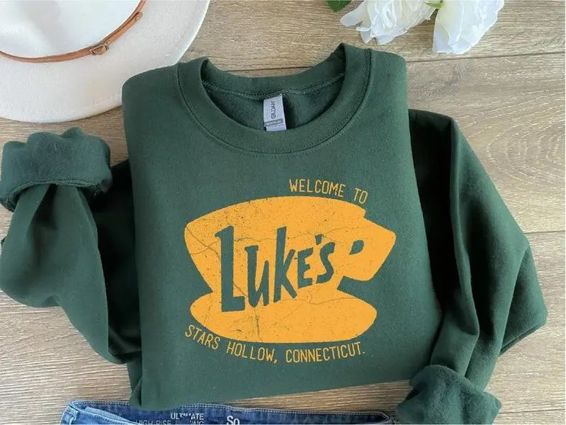 Luke's Diner T-shirt, Sweatshirt, Hooodie, Stars Hollow Luke's Diner Sweatshirt, Founded 1779, Autumn Festival Tee, Stars Hollow Hoodie, Gift for Wife